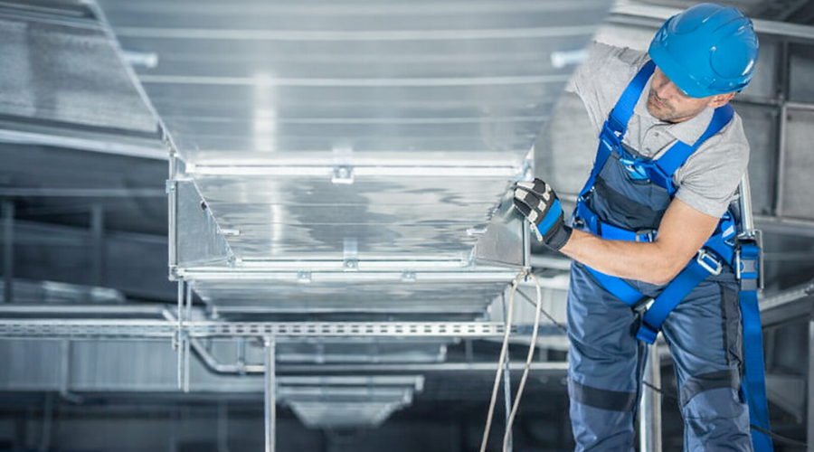 Установка канальных кондиционеров