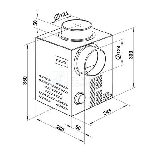 Каминный вентилятор Вентс КАМ 125 - фото 2