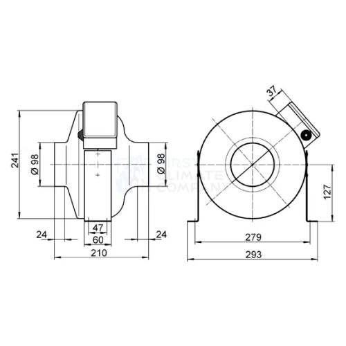 Круглий канальний вентилятор Maico ERR - фото 3