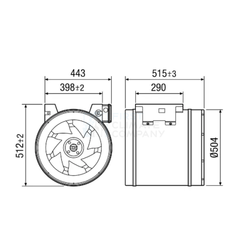 Промисловий канальний вентилятор Maico EDR - фото 2