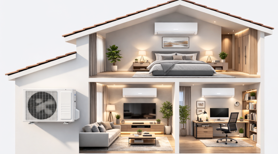 First Climate Company 2 етап монтажу мультиспліт-системи