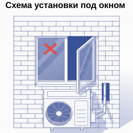 First Climate Company Схема установки под окном